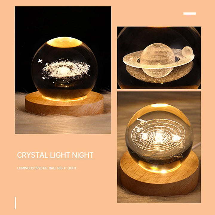 Crystal Lamp Glowing Planetary Galaxy Night Light-Lamp-Arlik interiors