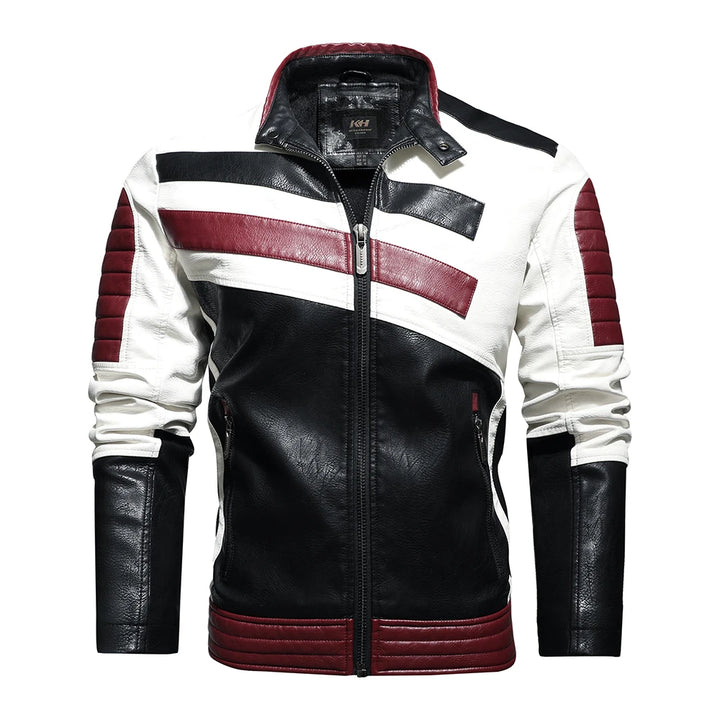 Fall Motorcycle Leather Jacket For Men only $103.09