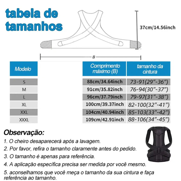 Reinforced Belt Lumbar Column Posture Corrector Vest