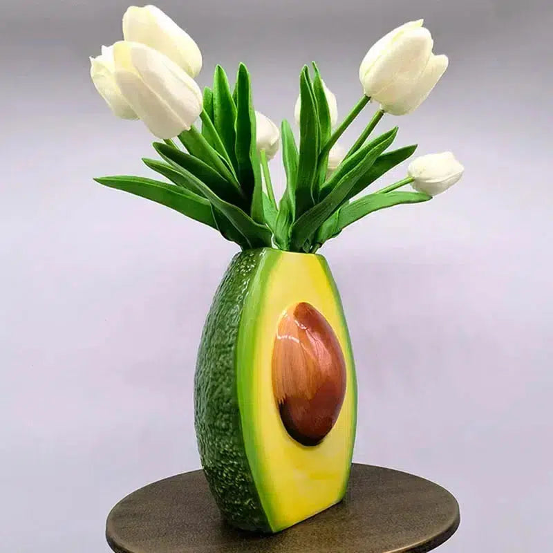 Avocado Vase Porcelain Crafts Flower Pots-Arlik interiors