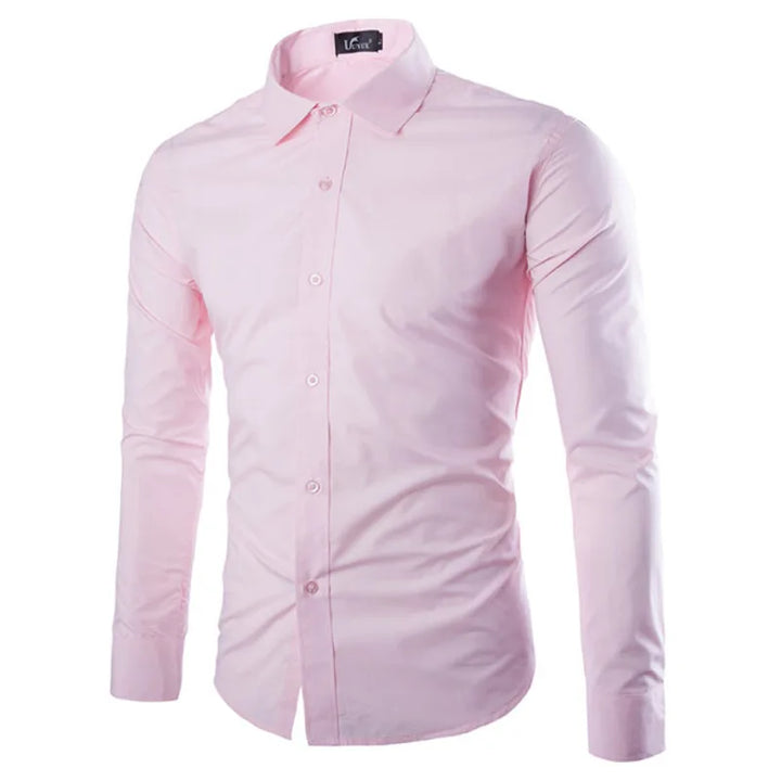 Men's Candy Color Long Sleeve Shirt Casual Fashion for Spring & Summer-Shirt-Bennys Beauty World