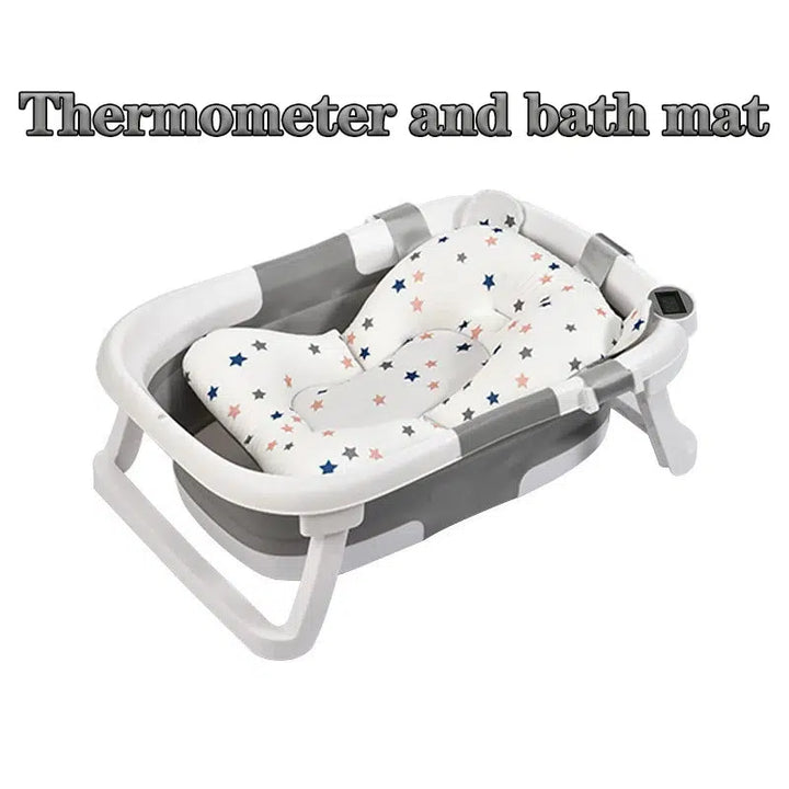 Real-time Temperature Silicone Baby Bathtub-Bathtubs-Bennys Beauty World