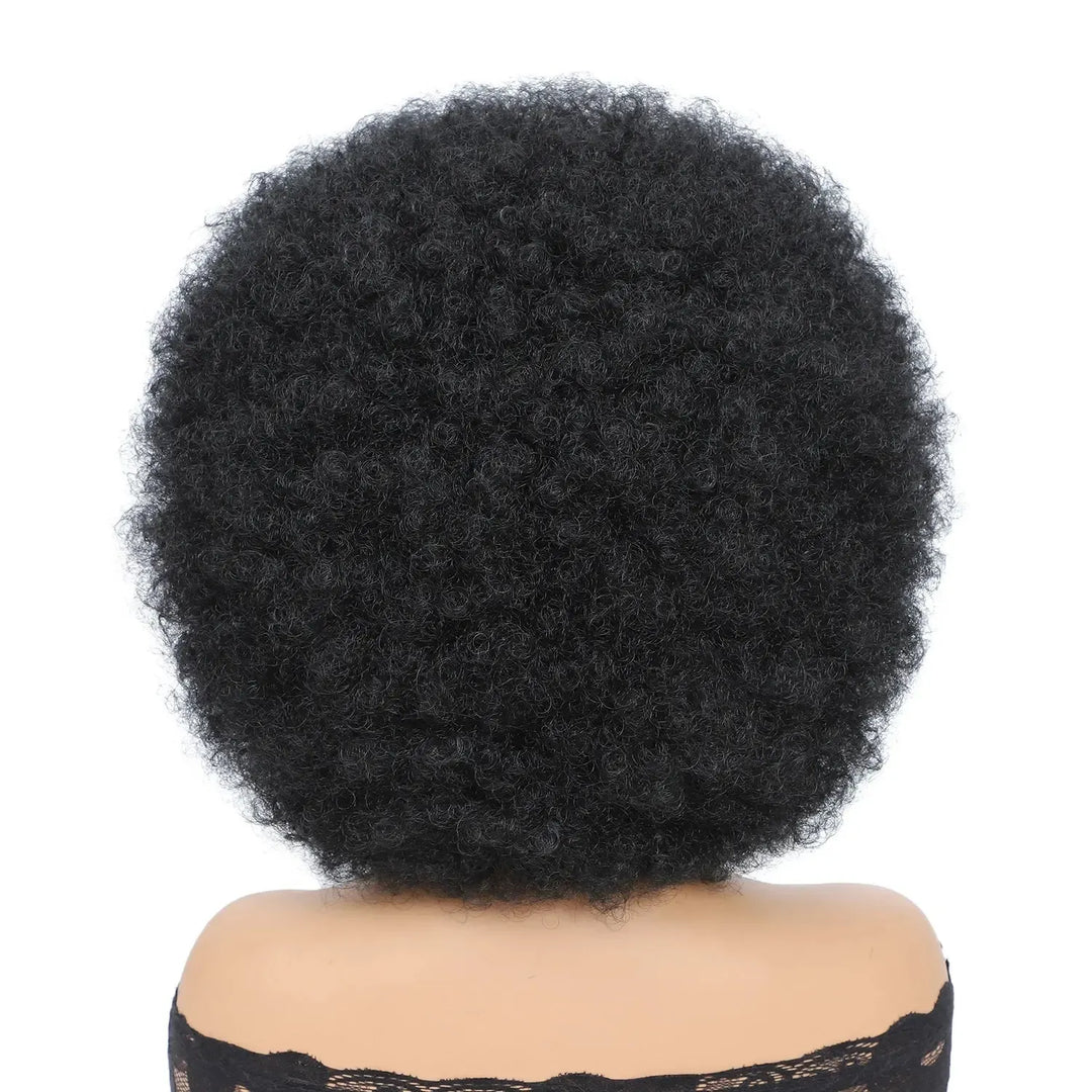 Afro Wigs for Black Women 14 Inch 70s Afro Kinky Curly Bouncy Fluffy Puff Synthetic Wig Ideal for Cosplay Daily &amp; Party-Bennys Beauty World