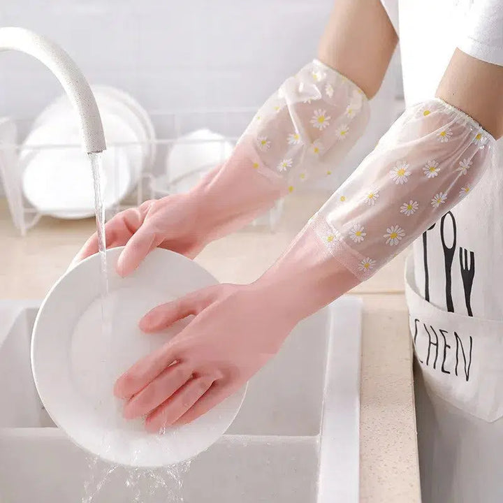 Waterproof Cleaning Gloves Kitchen Cleaning Laundry Gloves