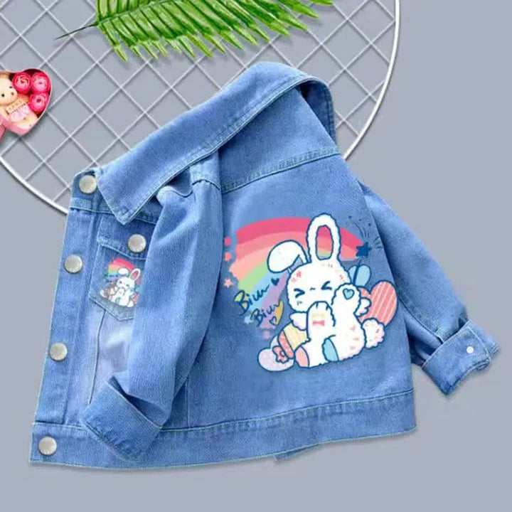 Cotton Baby Girls Denim Jacket-kids clothing-Bennys Beauty World