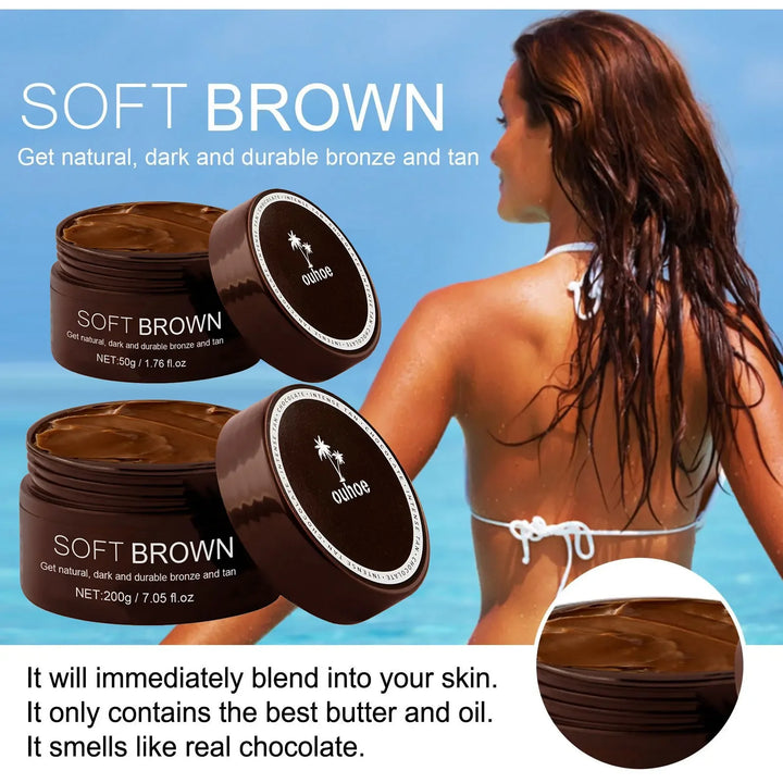 Soft Brown Self-Tanning Cream Intensive Tanning Outdoor