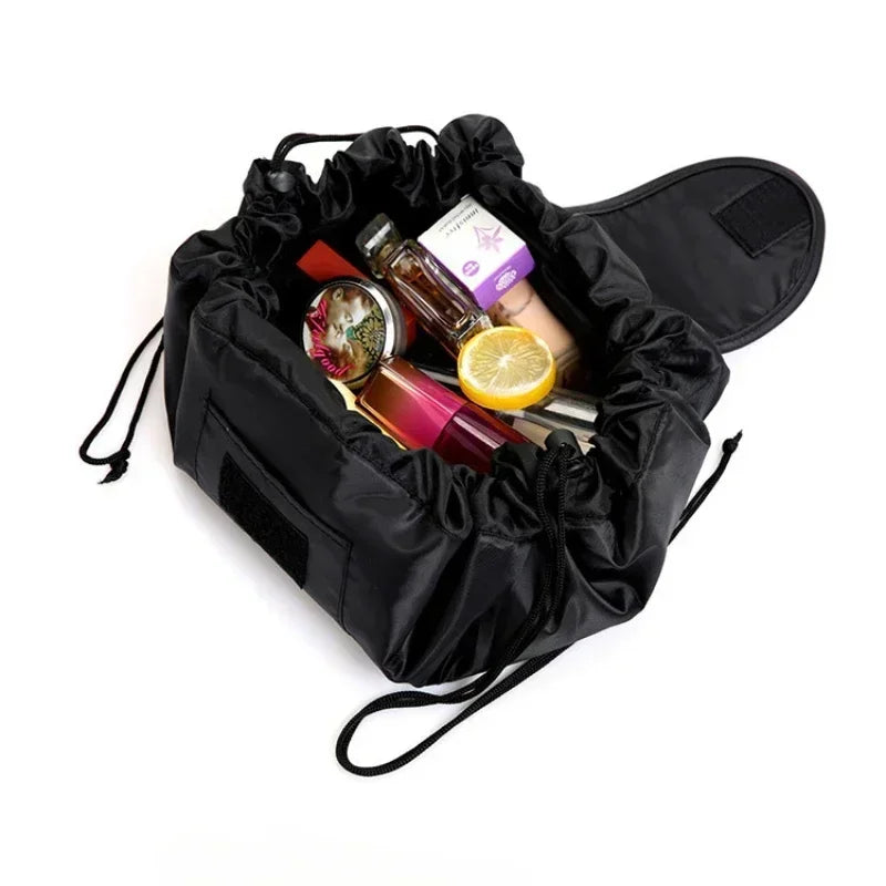 Women Drawstring Cosmetic Bag Travel Storage Makeup Bag
