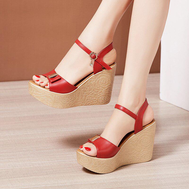 High Heel Wedge Sandals For Women-Shoes-Bennys Beauty World