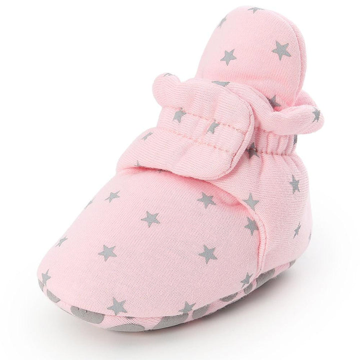 Newborn Baby Socks Shoes Boy Girl Star Toddler First Walkers Booties-Shoe-Bennys Beauty World