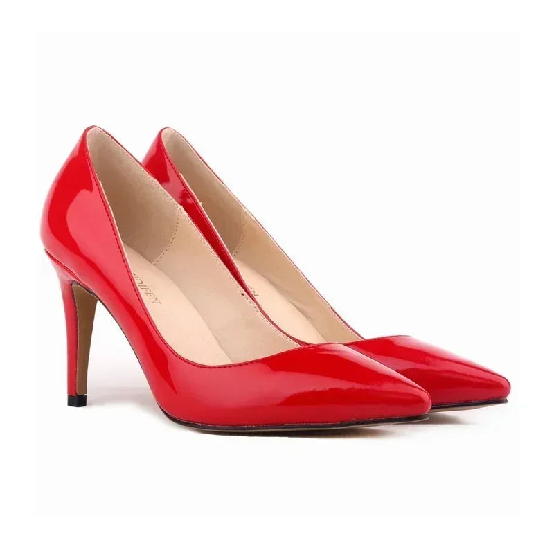 Large Size Women Pumps Classic Pointed Toe High Heels