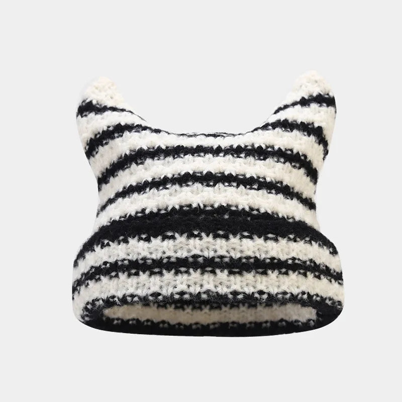 Women Girls Autumn Winter Cute Cat Ears Cap
