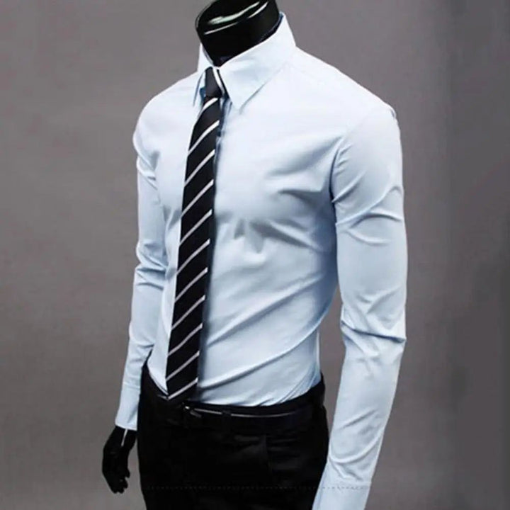 Men's Shirt Cotton Business Fitted Shirt