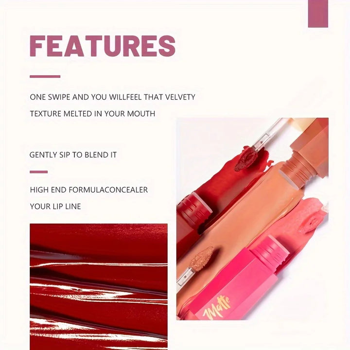 Luxury Long-lasting Waterproof Velvet Matte Liquid Lipstick