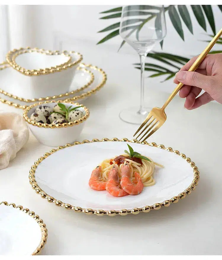 Nordic Ceramic Dinner Plates-Tableware-Arlik interiors