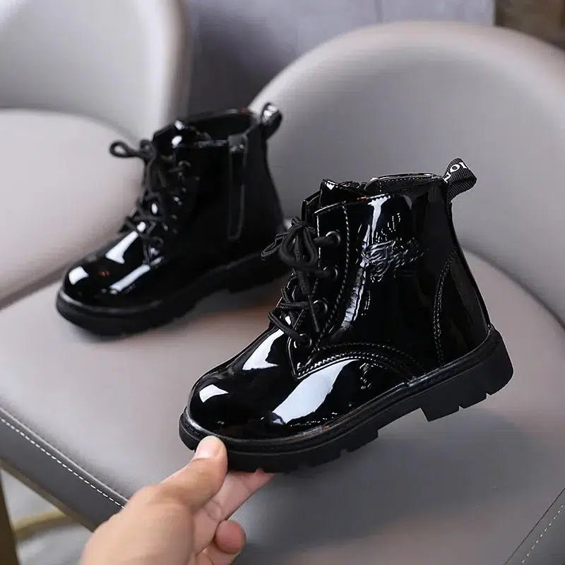 Boys And Girls Ankle Boots Spring Leather Short Boots Kids-kids shoes-Bennys Beauty World