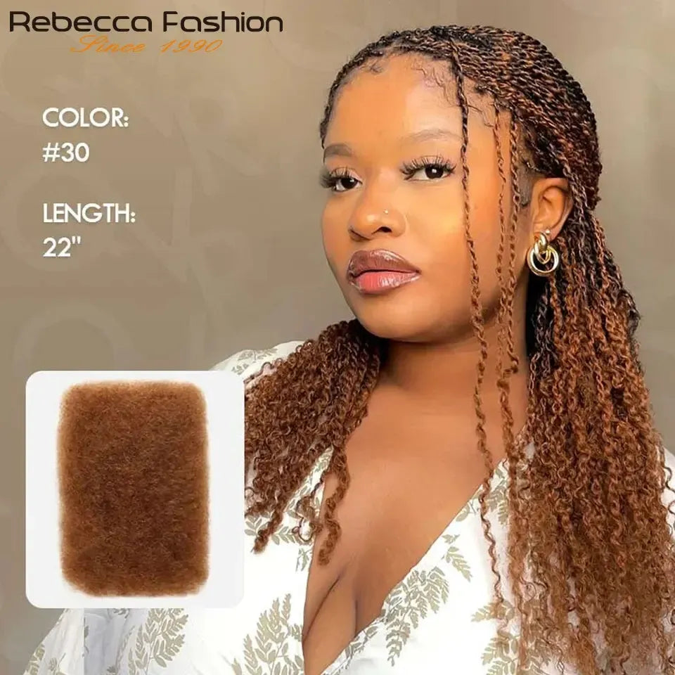 Brazilian Afro kinky Bulk Human Hair For Braiding Remy Hair-Hair Accessories-Bennys Beauty World