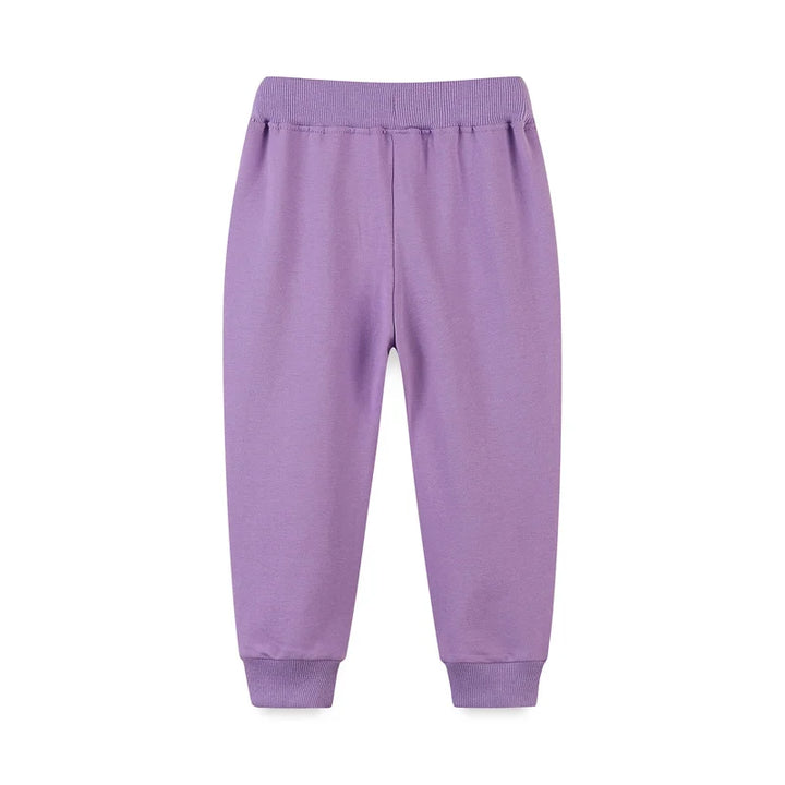 Girls Sweatpants Strawberry Embroidery Drawstring Pants