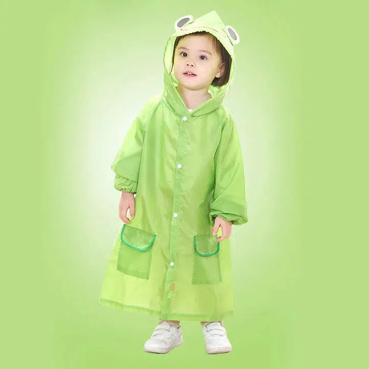 Waterproof raincoat for kids featuring cartoon animals-Suit-Bennys Beauty World