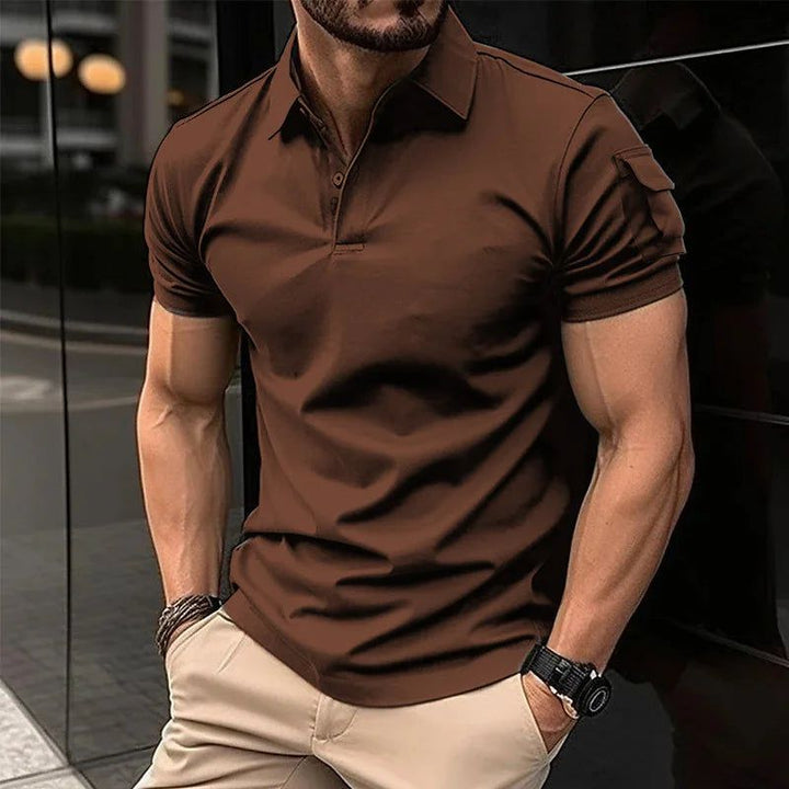 Men's Lapel Button POLO Shirt