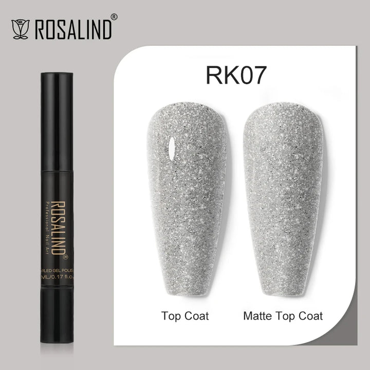 ROSALIND Nail Gel Pen Nail Gel Polish Soak Off UV LED Top Coat