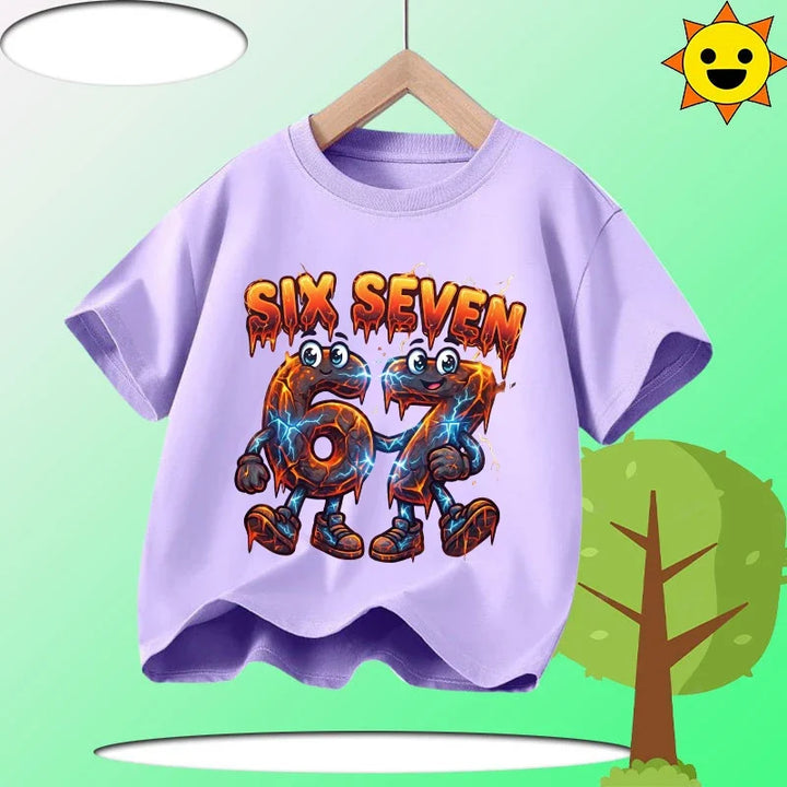 Kids Funny Printed Cotton T-Shirt