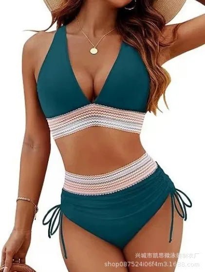 Solid Color Bikini Swimsuit Tight Multi - color - Bennys Beauty World