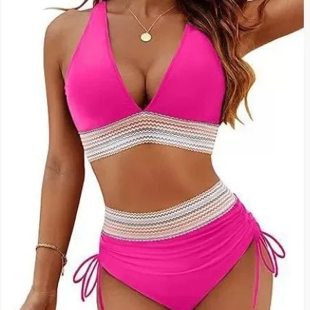 Solid Color Bikini Swimsuit Tight Multi - color - Bennys Beauty World