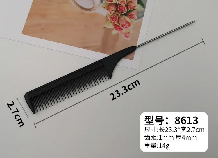 Professional Hair Tail Combs Stainless Steel