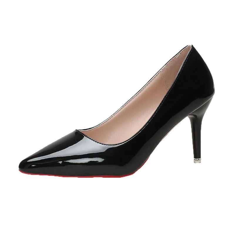 Women's High Heels Pointed Toe Red Bottom Women Pumps