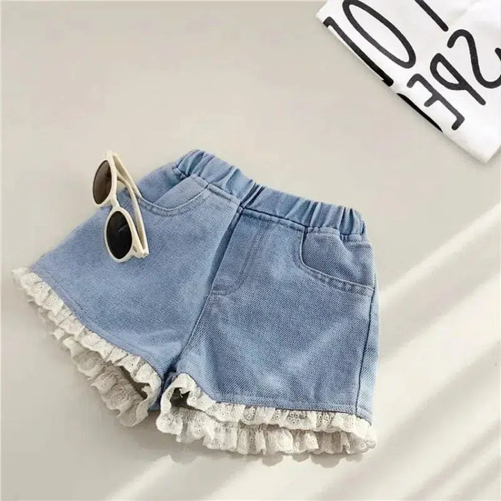 Summer Casual Clothes Solid Baby Denim Pants-kids clothing-Bennys Beauty World