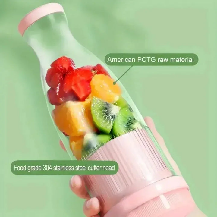 Electric Juicer Cup 6 Blades Blender Milkshake Machine USB Portable Fruit Milk Mixing Tool Mini Fresh Juice Blender-Bennys Beauty World