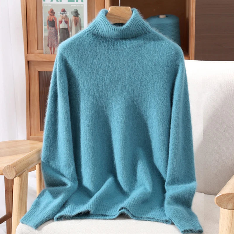 Women’s Cashmere High-Lapel Sweater
