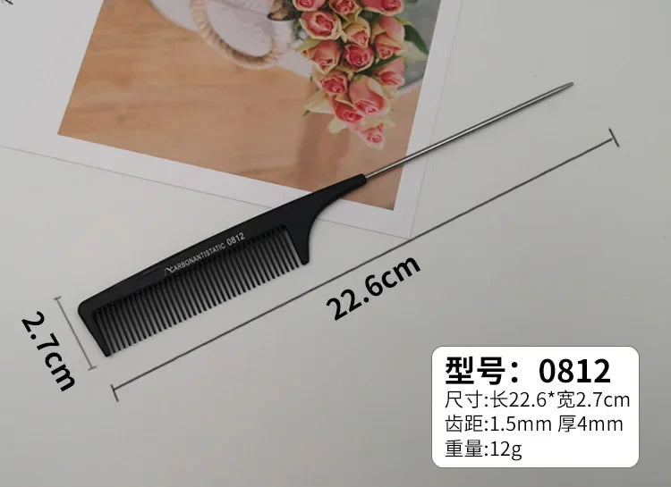 Professional Hair Tail Combs Stainless Steel