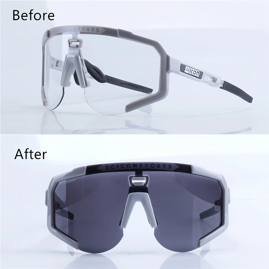 SC Icon Aeroscope Cycling Glasses – Photochromic UV400 Sports Eyewear