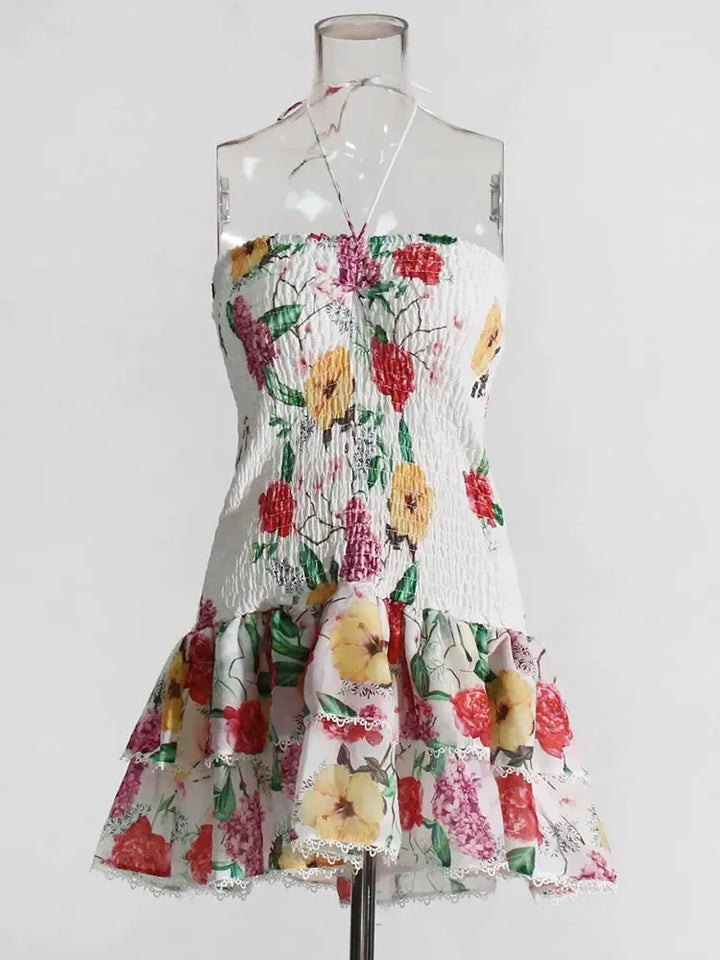 Women's Strapless Cut-Out Mini Dress-Dresses-Bennys Beauty World