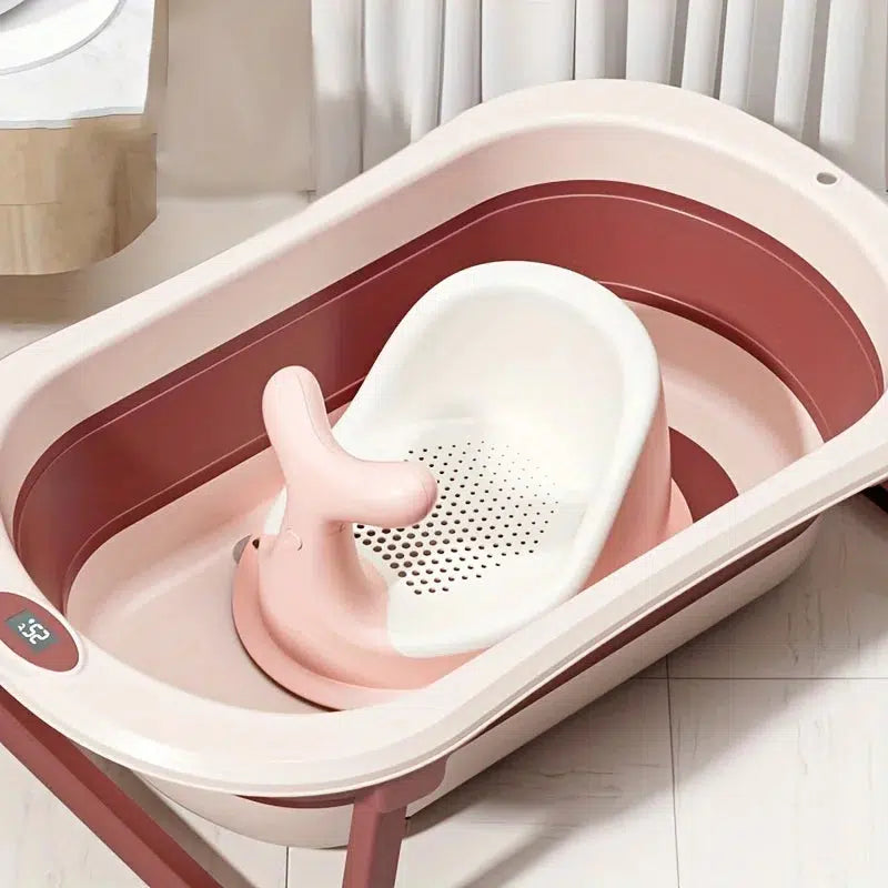 Real-time Temperature Silicone Baby Bathtub-Bathtubs-Bennys Beauty World