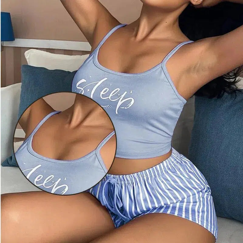 Womens Pajamas Set Sleepwear Cotton Home Clothes For Ladies-Dresses-Bennys Beauty World