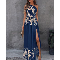 Women's Maxi Length Slit Formal Dress-Dress-Bennys Beauty World