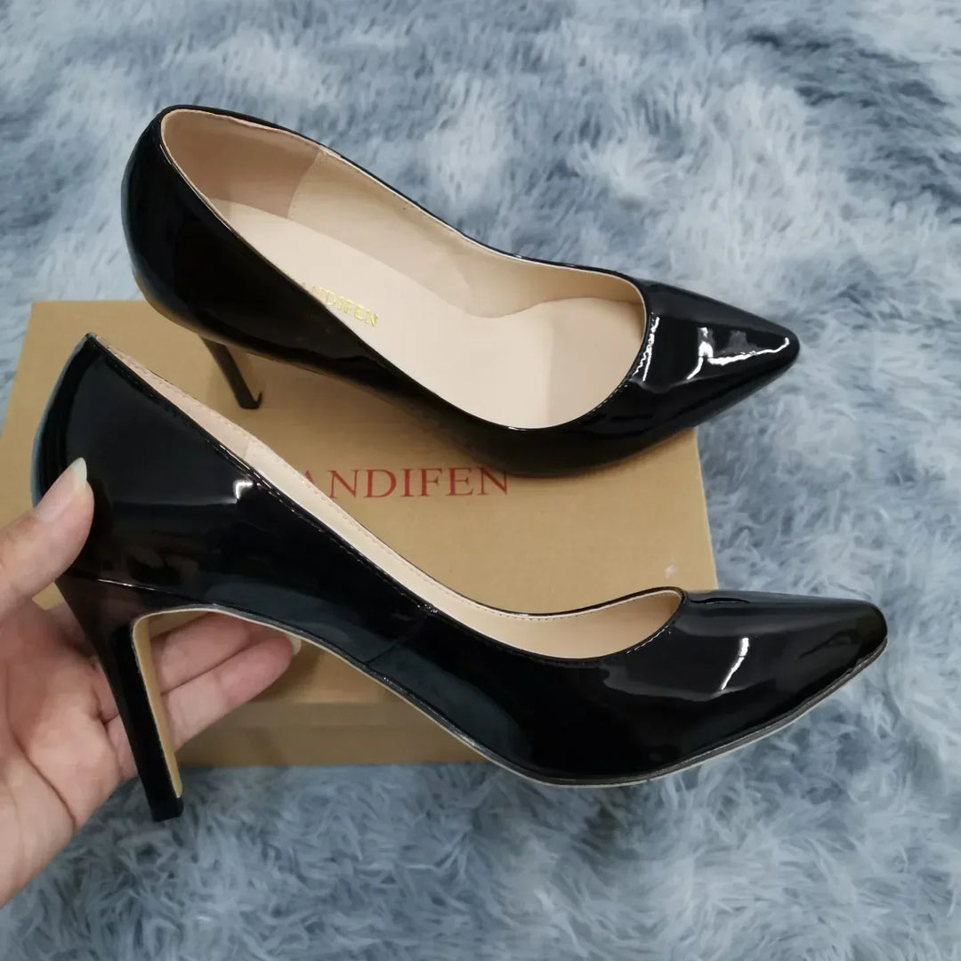 Large Size Women Pumps Classic Pointed Toe High Heels
