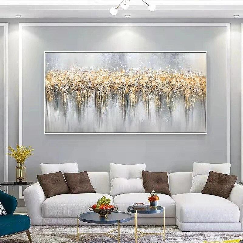 Hand-painted Canvas Abstract Mural-Art-Arlik interiors