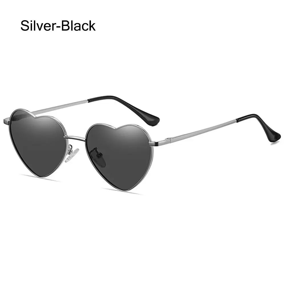 Heart-Shaped Sunglasses for Women | Polarized UV400 Metal Frame