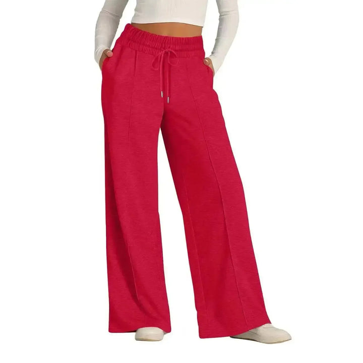 Womens Wide Leg Sweatpants High Waisted Baggy Flared Pants-Pant-Bennys Beauty World