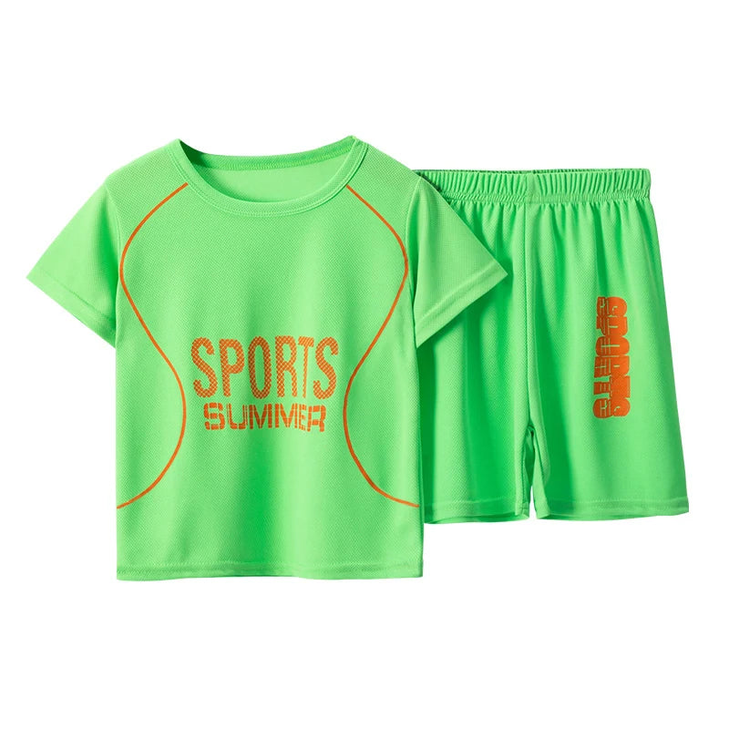 2/4 Pieces Of Summer Children's Quick-drying Kids Sports Outfit-Outfit Sets-Bennys Beauty World