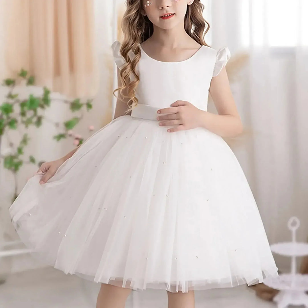 Christmas for Baby Girls Flower Girl Dress Children's Piano Performance Little Girl 4t Dresses-Bennys Beauty World