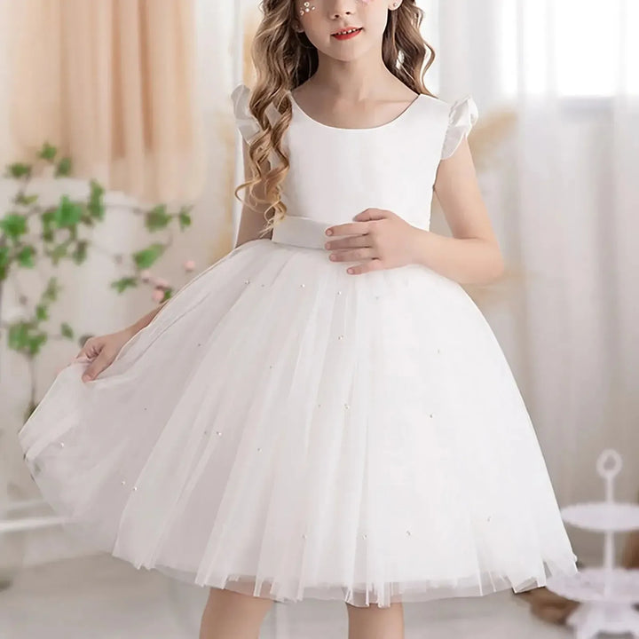 Girls Flower Girl Dress – Christmas &amp; Party (18M–9Y) - Bennys Beauty World