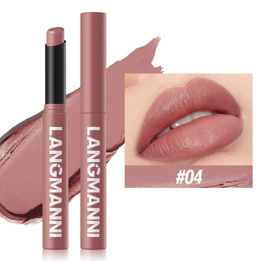 Twelve-color Matte Lipstick Pearly Highlighter Eyeshadow Stick
