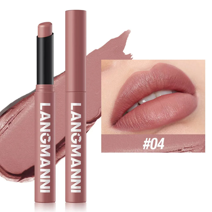 Twelve-color Matte Lipstick Pearly Highlighter Eyeshadow Stick