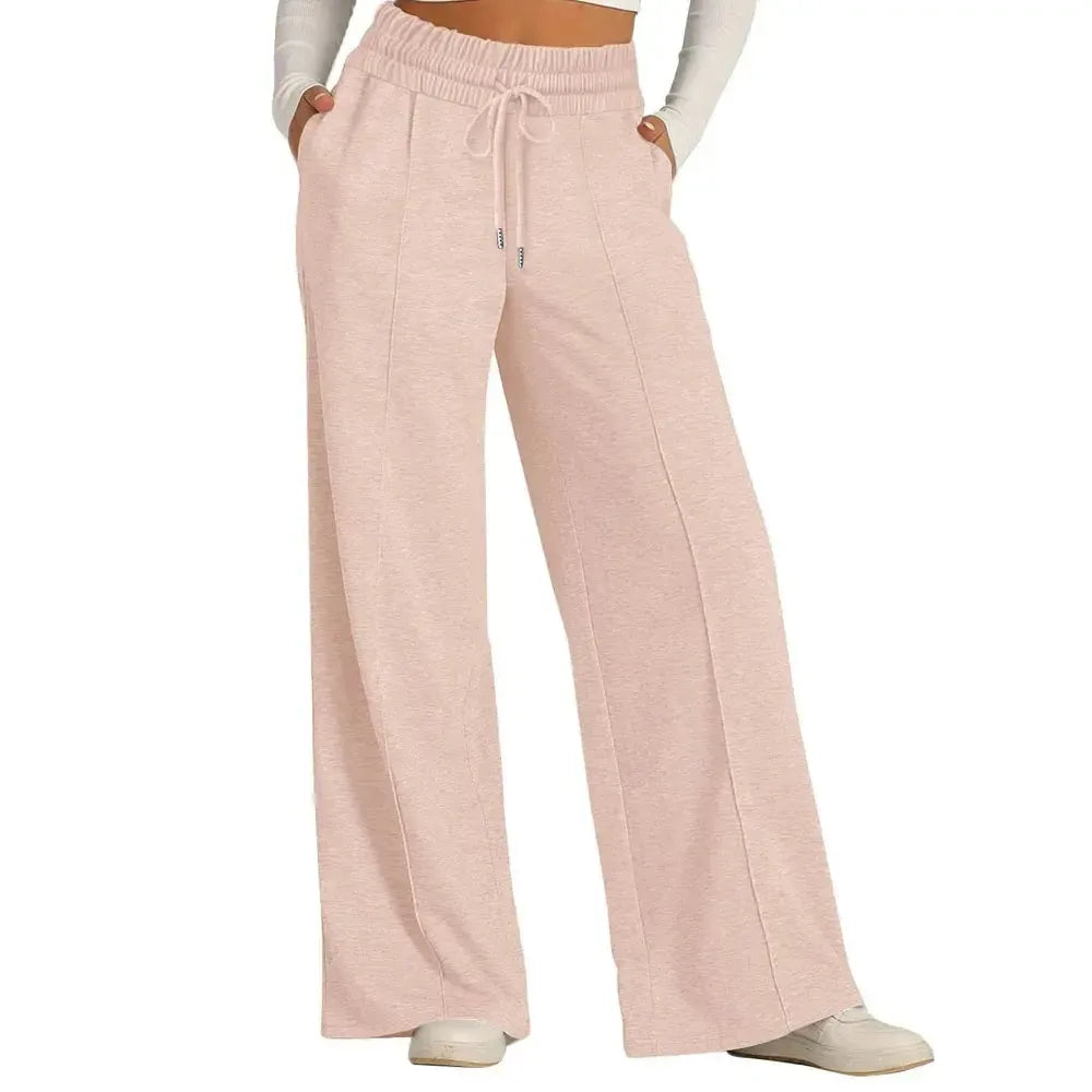 Womens Wide Leg Sweatpants High Waisted Baggy Flared Pants-Pant-Bennys Beauty World