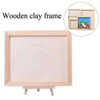 Wooden Clay Frame 3D Picture Frame Blank Art Puzzle Bracket Frame Setting Display Stand DIY Photo Poster Home Decoration-Arlik interiors