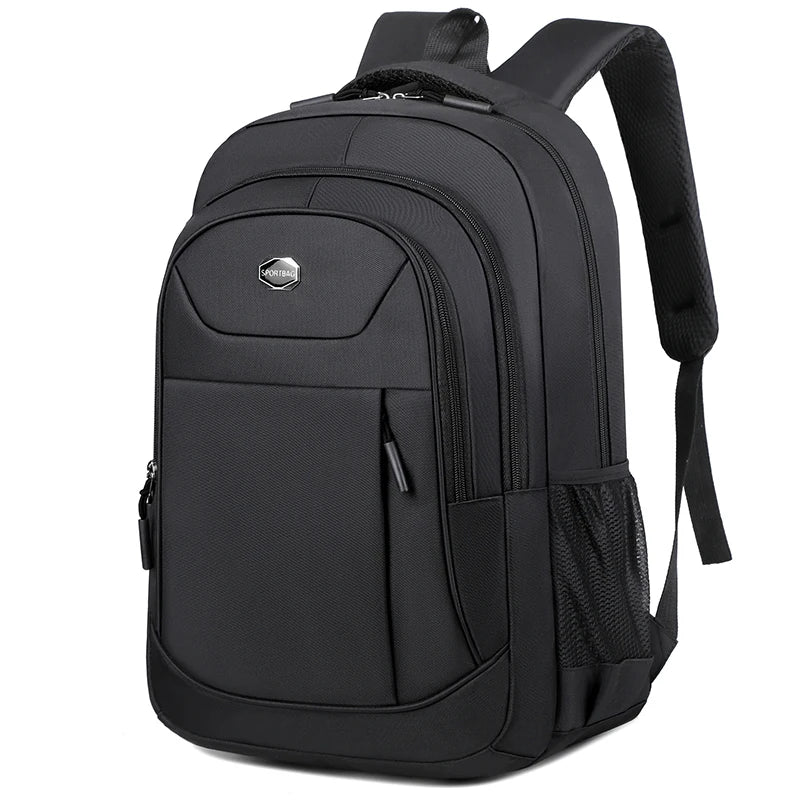 Waterproof Oxford Business Backpack – Casual Travel Laptop Bag with USB Port